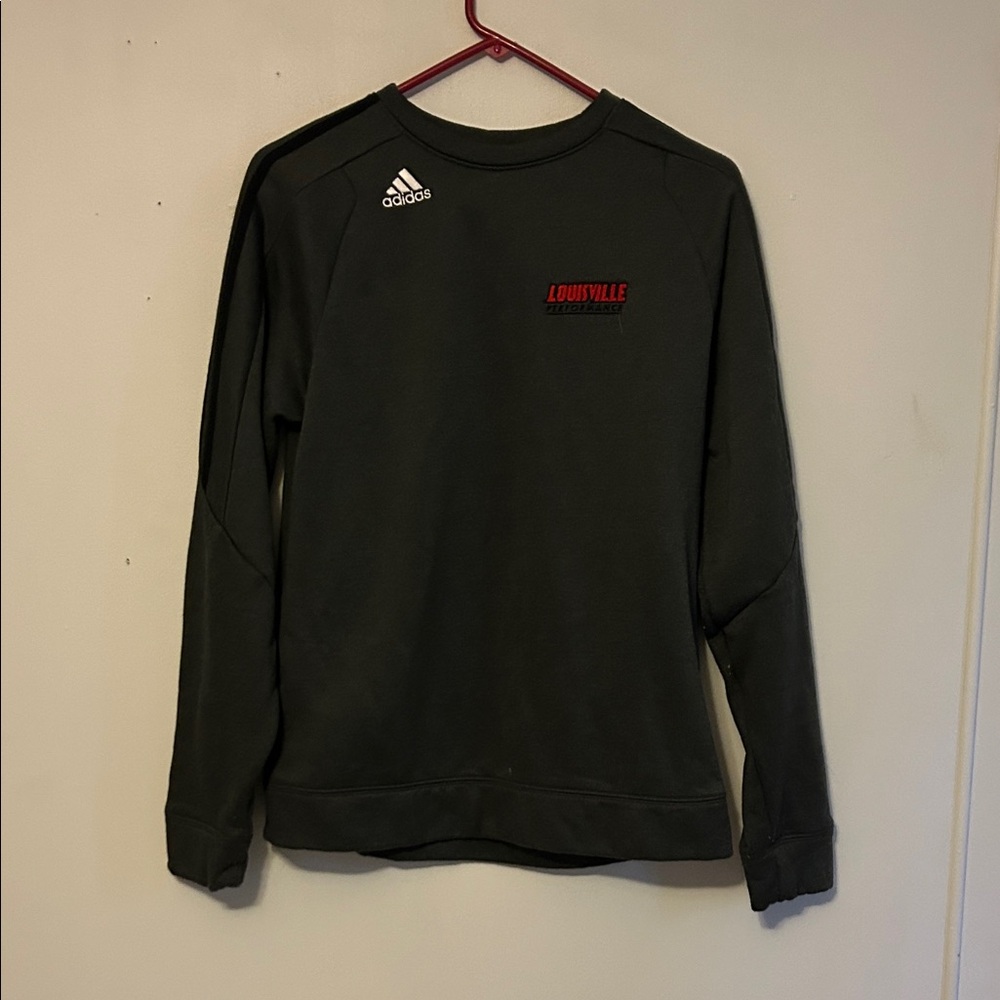 Adidas Men's Black Crewneck Sweater